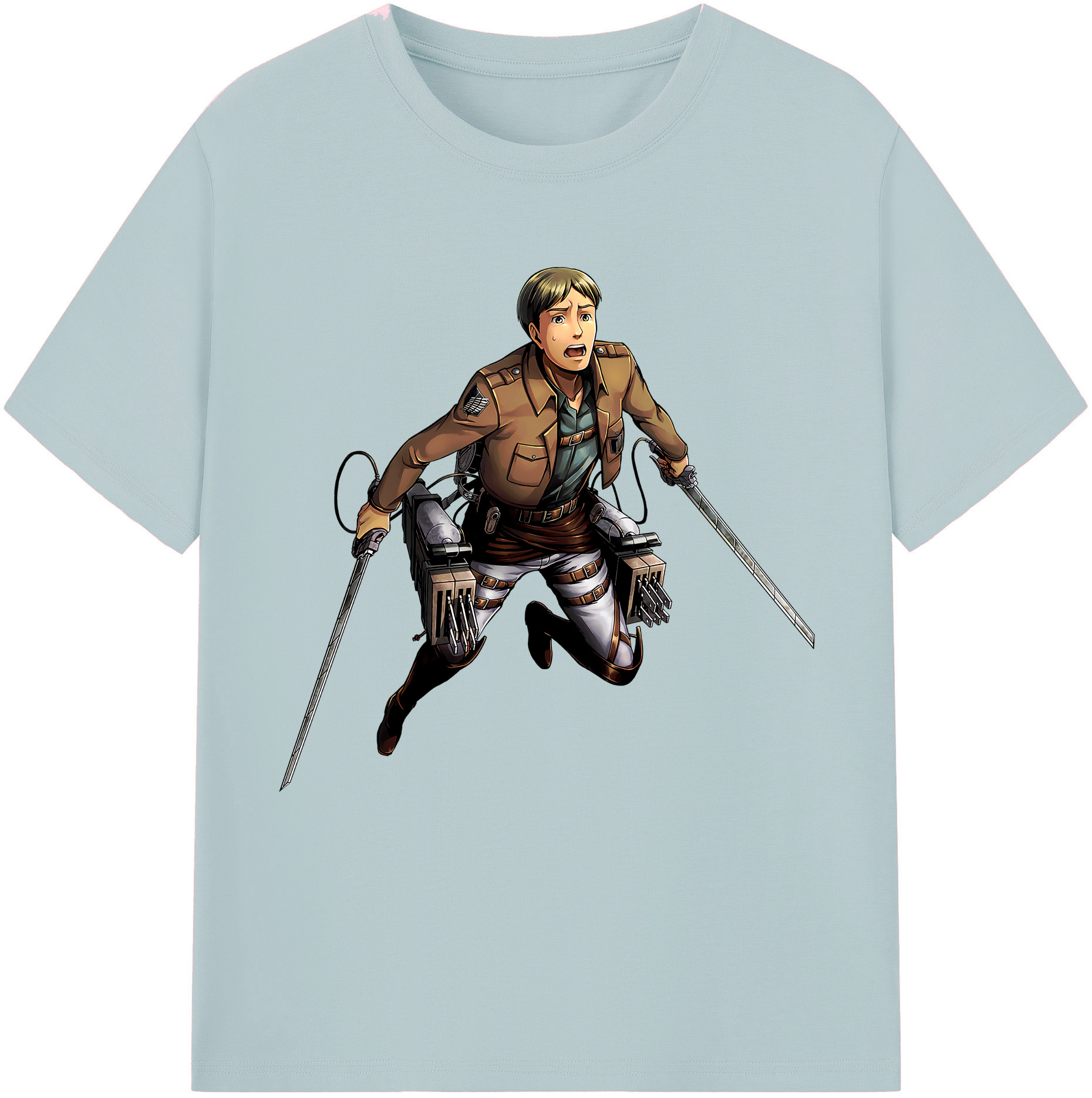 （画像用） 進撃の巨人 Attack on Titan 綿100％半袖Tシャツ（フロントプリント）